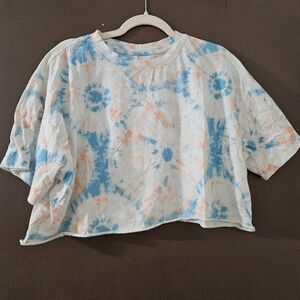 Flirtitude Tie-Dye Boxy Fit Crop Top